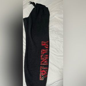 Victoria Secret Pink joggers, Christmas plaid print, Size small